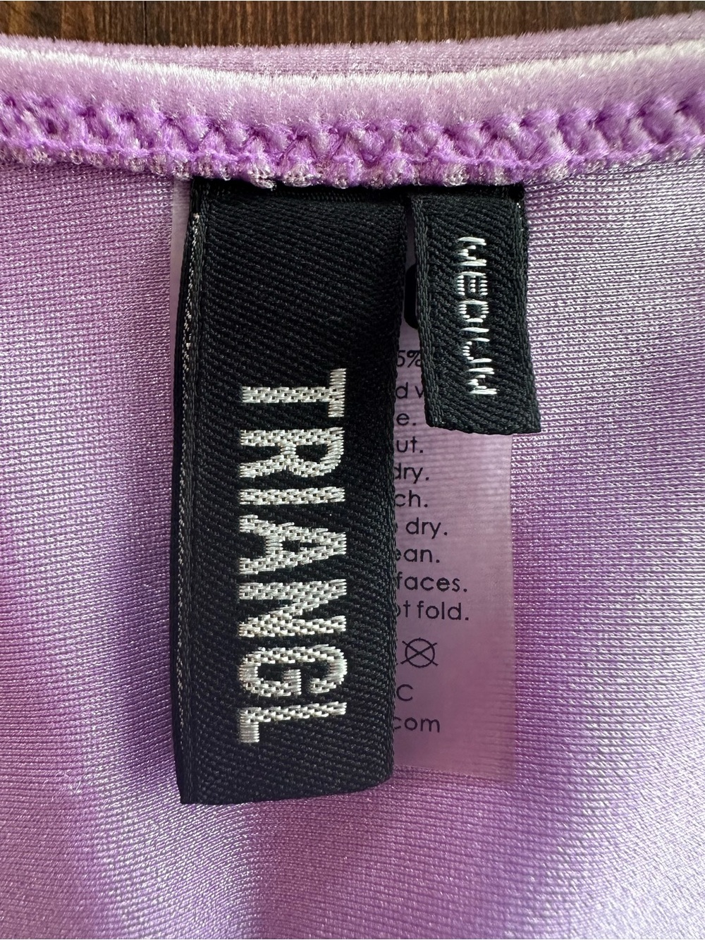 TRIANGL Velvet Bikini Set- Purple Haze- Size Medium - Picture 7 of 10